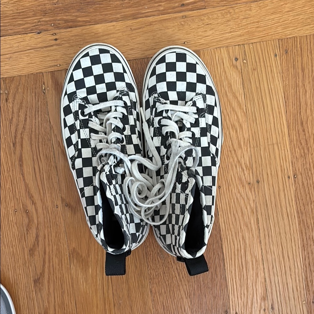 Black and White Checkered High-Tops